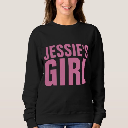 JESSIE'S GIRL  BLACK 80s T-SHIRTS (Voorkant)