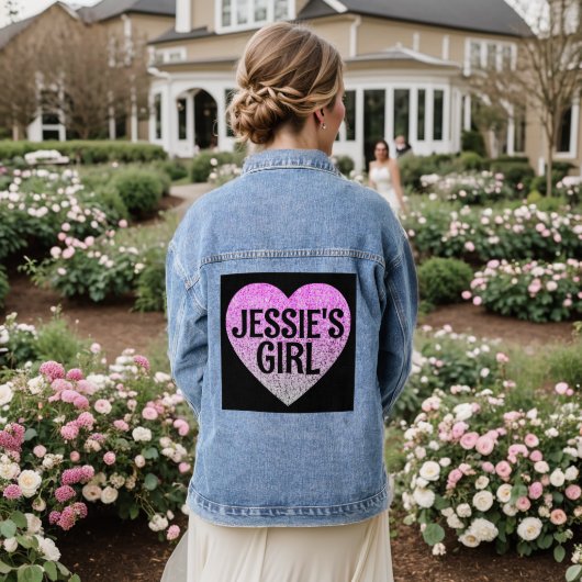 JESSIE'S MEISJE  Denim jean jas Denim Jacket (Huwelijk Achterkant)