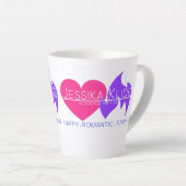 Jessika Klide Romance Author Logo Latte Mok (Rechterhoek)