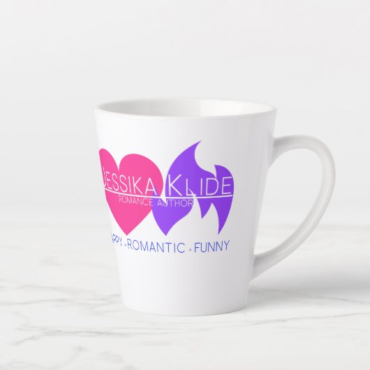 Jessika Klide Romance Author Logo Latte Mok (Rechts)