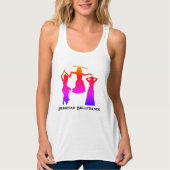 Jessikah 3 dansers en logo design tanktop (Voorkant)
