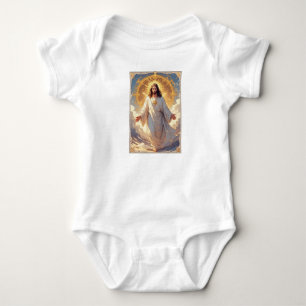 Jessus stijgt op Christelijk meisjes T-shirt