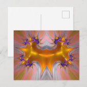 JESTER~ 3D Fractal Design Pattern ~ Multicolorf Briefkaart (Voorkant / Achterkant)