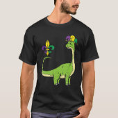 Jester Brachiosaurus Apatosaurus Cute Mardi Gras B T-shirt (Voorkant)