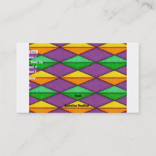 Jester Card Visitekaartje (Voorkant)