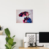 Jester Carnavalskostuum, Venetië Poster (Thuiskantoor)