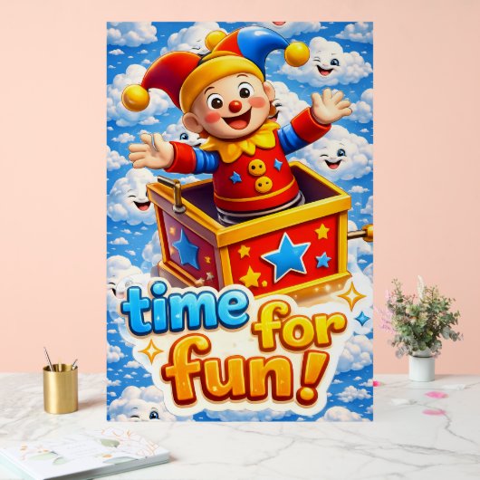 Jester celebration acryl bord (Huwelijk)