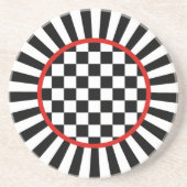 Jester Check Sandstone Onderzetter (Voorkant)