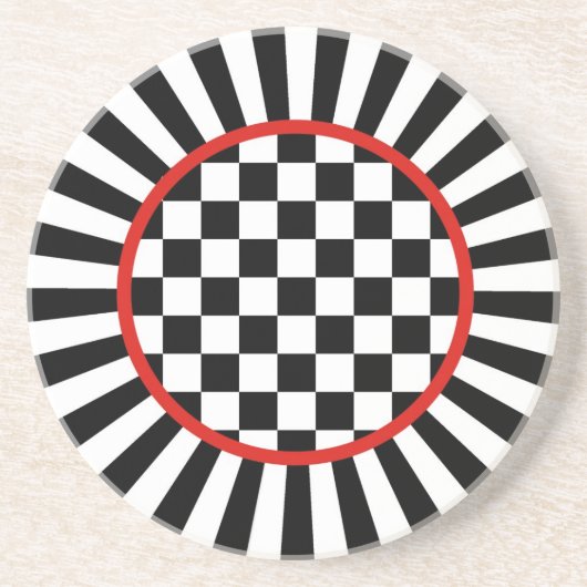 Jester Check Sandstone Onderzetter (Voorkant)