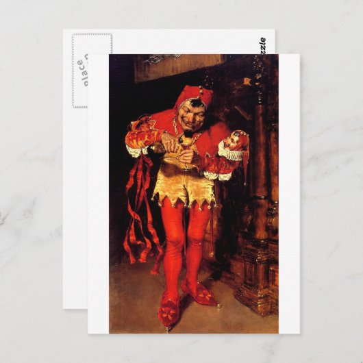 jester-clip-art-2 briefkaart (Voorkant / Achterkant)