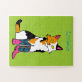 Jester de Kat Kinder Personalized Legpuzzel (Horizontaal)