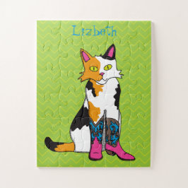 Jester de Kat Kinder Personalized Legpuzzel