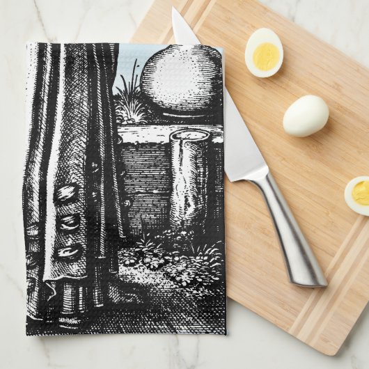 Jester Death en het meisje Theedoek (Quarter Fold)