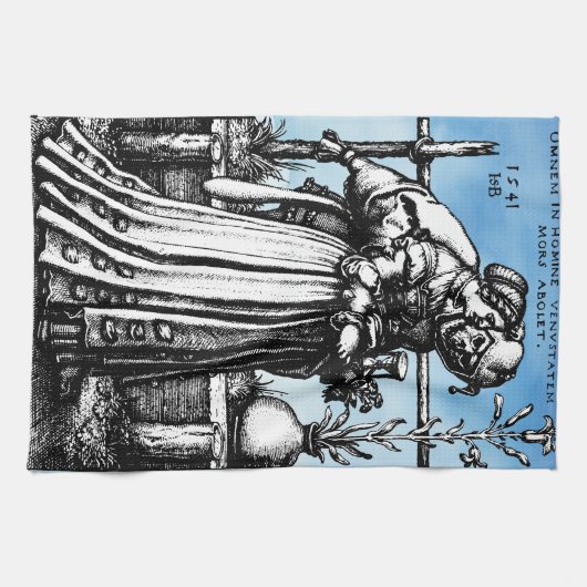 Jester Death en het meisje Theedoek (Horizontaal)