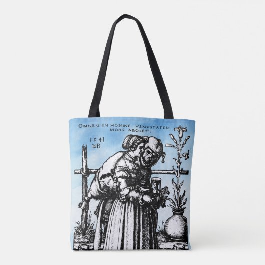 Jester Death en het meisje Tote Bag (Achterkant)