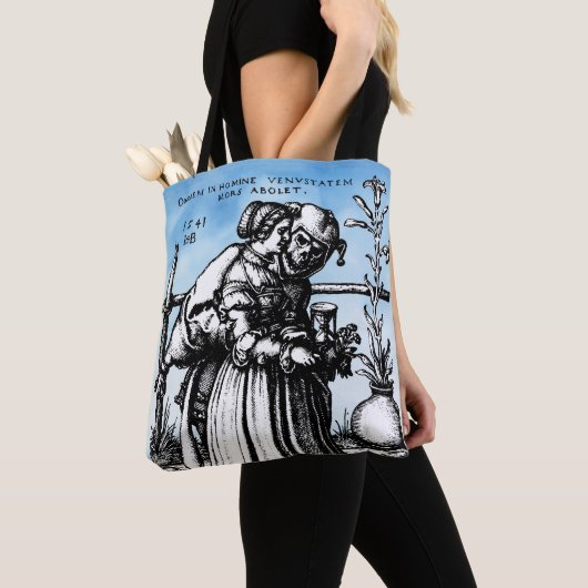 Jester Dood en de Maagd Tote Bag (Dichtbij)