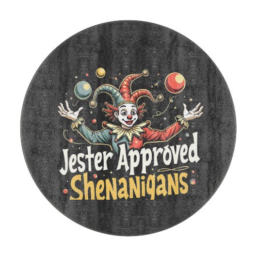 Jester Goedgekeurd Shenanigans Circus Clown Snijplank (Voorkant)