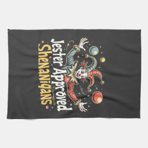 Jester Goedgekeurd Shenanigans Circus Clown Theedoek