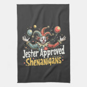 Jester Goedgekeurd Shenanigans Circus Clown Theedoek (Verticaal)