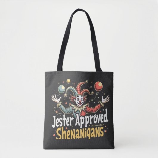 Jester Goedgekeurd Shenanigans Circus Clown Tote Bag (Voorkant)