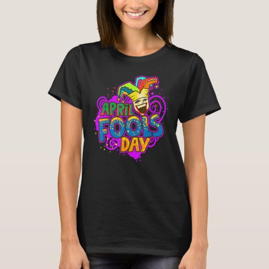 Jester Happy April Fool's Day Jokes Prankst T-shirt (Voorkant)