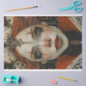 Jester Harlequin Masquerade Lady Decoupage Tissuepapier (Craft)