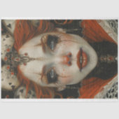 Jester Harlequin Masquerade Lady Decoupage Tissuepapier (Voorkant)