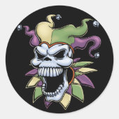 Jester II Ronde Sticker (Voorkant)