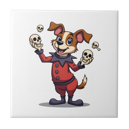 Jester Jack Russell Tegeltje (Voorkant)