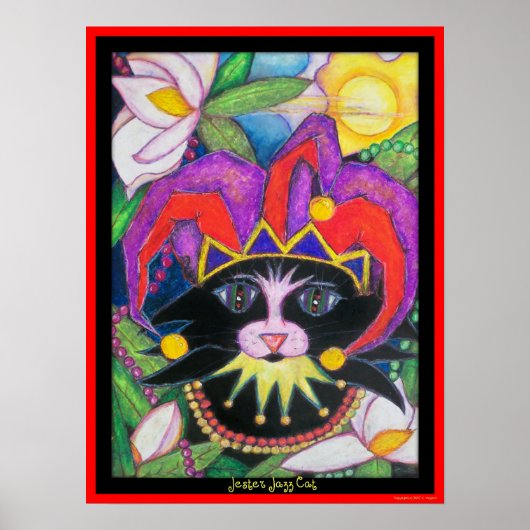 Jester Jazz Cat Poster (Voorkant)