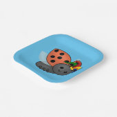Jester Ladybug Papieren Bordje (Gebogen)