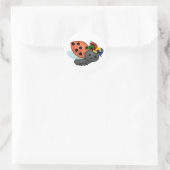 Jester Ladybug Ronde Sticker (Tas)