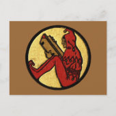 Jester lezen briefkaart (Voorkant)