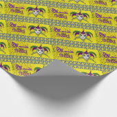 Jester Mask Mardi Gras Harlekijn Cadeaupapier (Hoek)