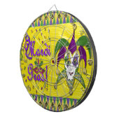 Jester Mask Mardi Gras Harlekijn Dartbord (Voorkant Rechts)