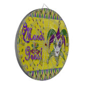 Jester Mask Mardi Gras Harlekijn Dartbord (Voorkant Links)
