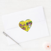 Jester Mask Mardi Gras Harlequin Hart Sticker (Envelop)