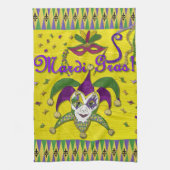 Jester Mask Mardi Gras Harlequin Keukenhanddoeken (Verticaal)