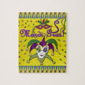 Jester Mask Mardi Gras Harlequin Legpuzzel (Verticaal)