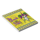 Jester Mask Mardi Gras Harlequin Notitieblok (Schuin)