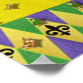 Jester Mask Mardi Gras Harlequin Poster (Hoek)