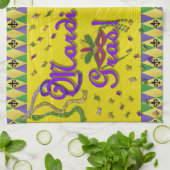 Jester Mask Mardi Gras Harlequin Theedoek (Gevouwen)