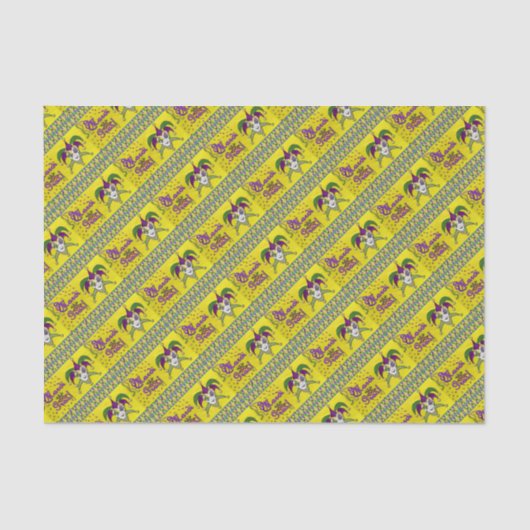 Jester Mask Mardi Gras Harlequin Tissuepapier (Voorkant)