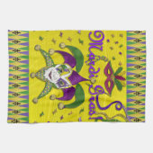 Jester Masker Mardi Gras Harlekijn Keukenhanddoeke Theedoek (Horizontaal)