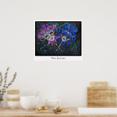 Jester-maskers voor comedy/tragedie poster (Keuken)