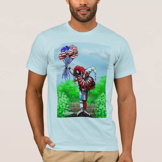 jester met ballonnen t-shirt (Voorkant)
