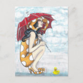 Jester met Briefkaart voor membrella en rubberdrag (Voorkant)