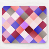 'Jester' - Opvallend veelkleurig plaids patroon Muismat (Voorkant)