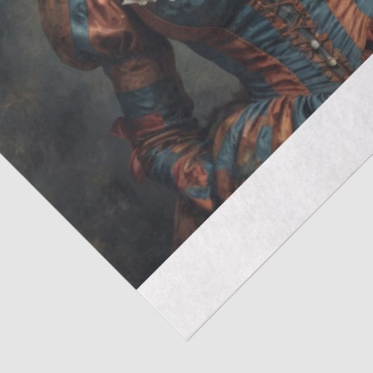 Jester Paar - 2 Design - Decoupage - Tissuepapier (Detail)