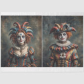 Jester Paar - 2 Design - Decoupage - Tissuepapier (Voorkant)